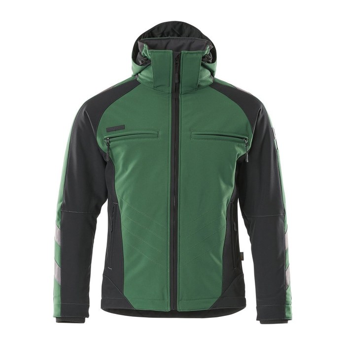 MASCOT® Herren Softshelljacke "DARMSTADT" Unique grün, schwarz Größe 2XL