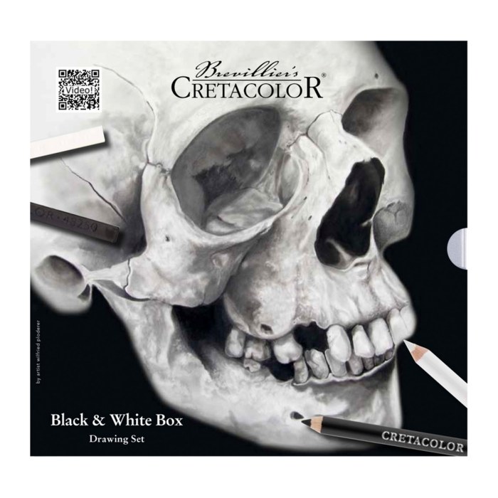 Brevillier's CRETACOLOR Skull-Edition Zeichenkohle farbsortiert 1 Set