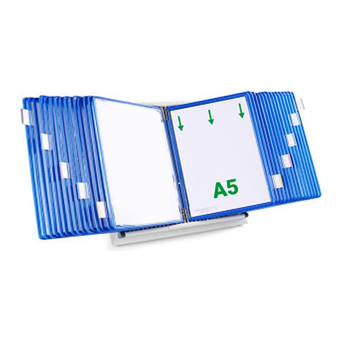 tarifold Sichttafelsystem 435301 DIN A5 blau mit 30 St. Sichttafeln, 1 St.
