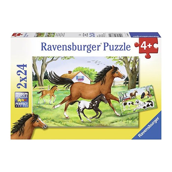 Ravensburger Welt der Pferde Puzzle, 2 x 24 Teile