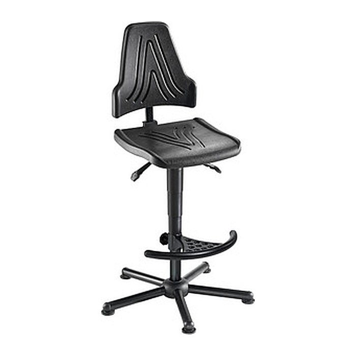 meychair XXL Arbeitsdrehstuhl W19-25-H-PU-FS3 schwarz