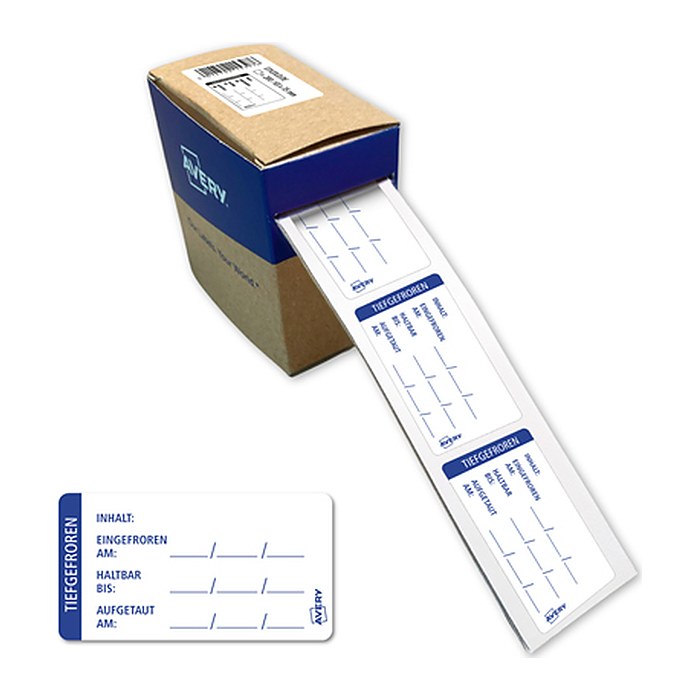 AVERY Zweckform Tiefkühletiketten weiß 65,0 x 35,0 mm, 200 St.