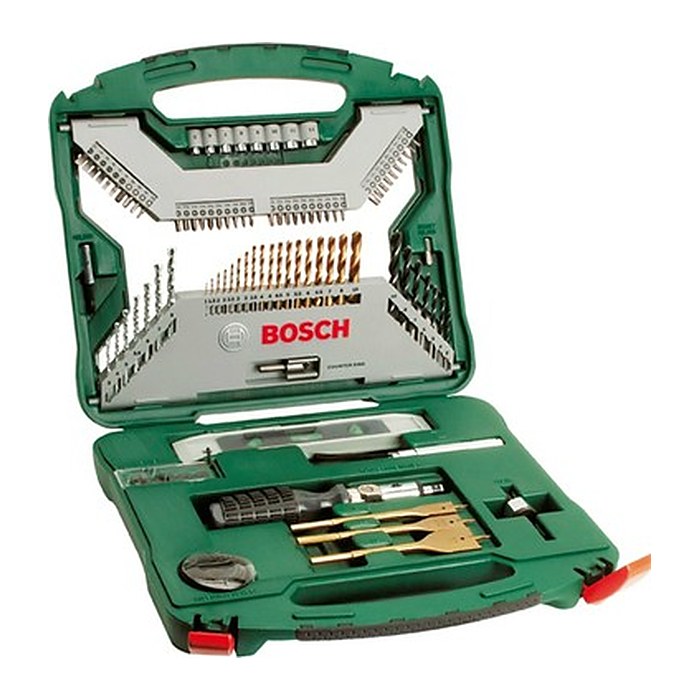 BOSCH Bohrer- und Bit-Set X-Line TiN-beschichtetes, 100-teilig