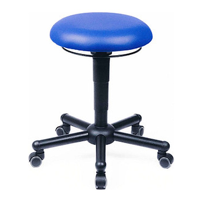 meychair XXL-Bürohocker A19-TR-KL 10023 blau Kunstleder, 1 St.