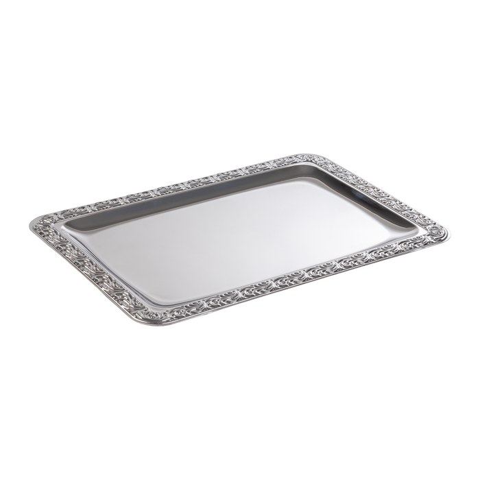 APS Servierplatte SCHÖNER ESSEN silber 35,0 x 24,0 cm, 1 St.