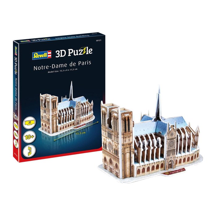 Revell Notre-Dame de Paris 3D-Puzzle, 39 Teile