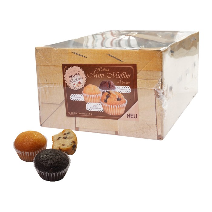 HELLMA Muffins Mini Kuchen 840,0 g, 60 St.