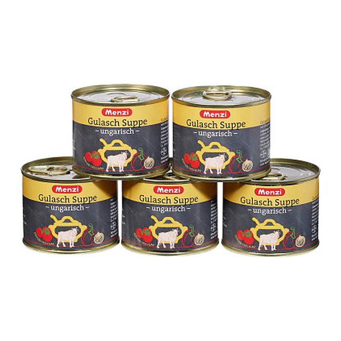 Menzi ungarische Gulasch Suppe Eintopf 5x 200,0 ml, 5 St.
