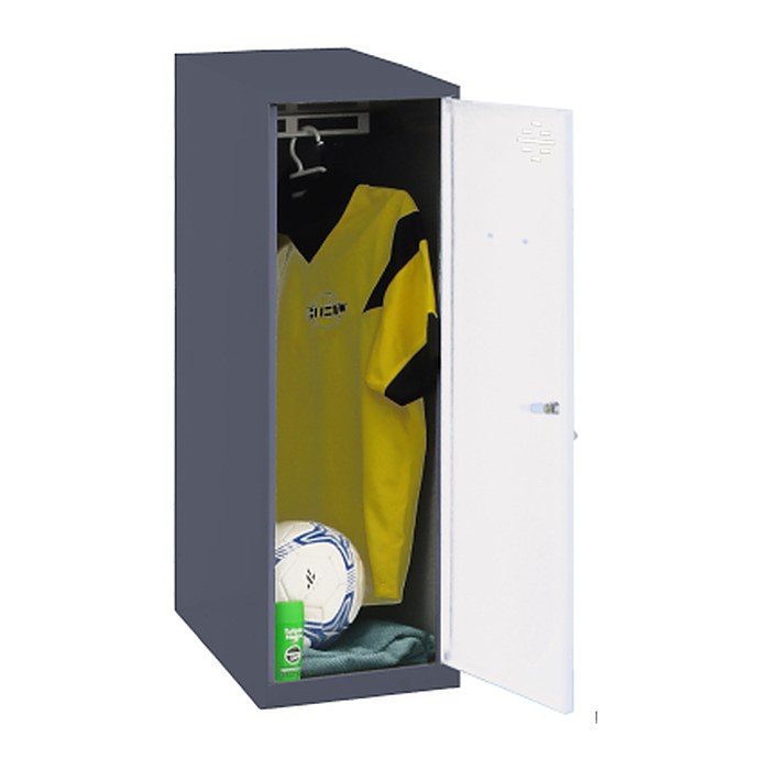 Simonrack Spind SIMONLOCKER DISM SINGLE anthrazit, weiß 8425437118913, 1 Schließfach 40,0 x 50,0 x 91,5 cm