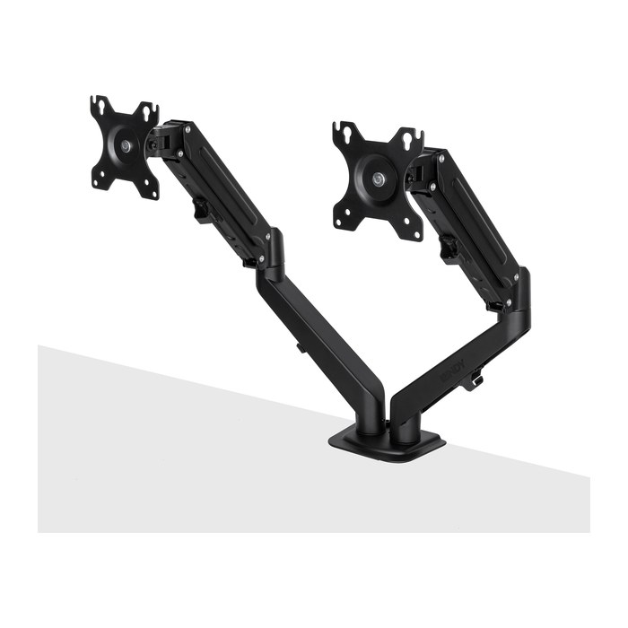 LINDY Dual Mount Desktop Gasfederarm - Schwarz