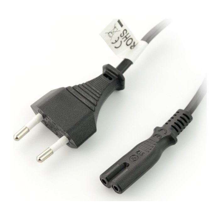 LANBERG Netzkabel CEE 7/16->IEC 320 C7 EURO (RADIO) 1,8m sw