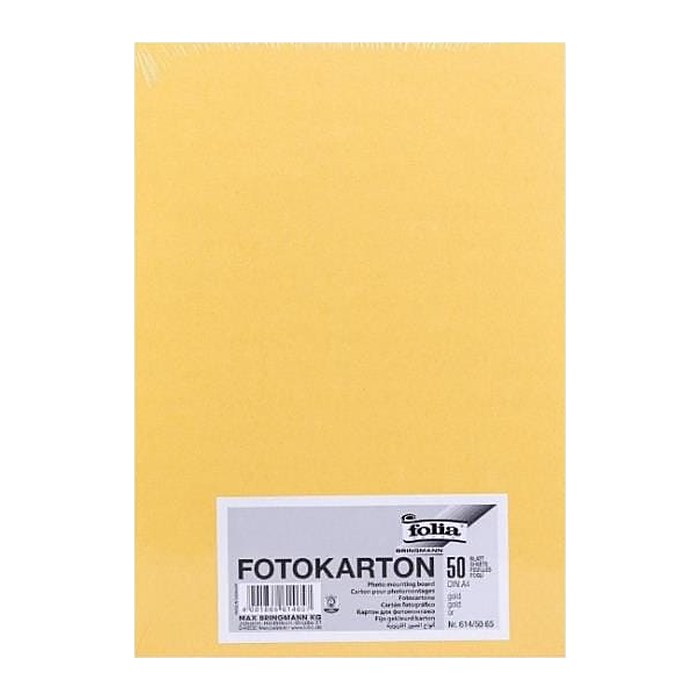 folia Fotokarton gold 300 g/qm 50 Blatt