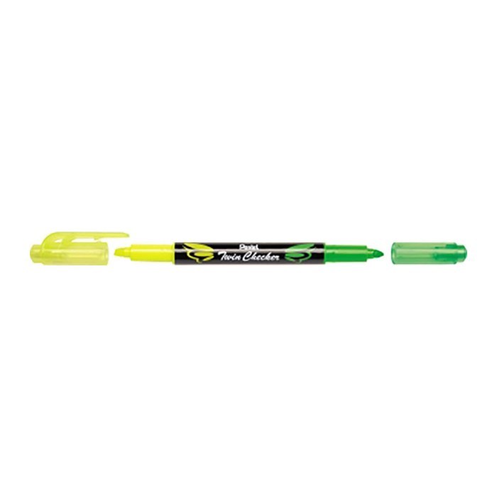 Pentel Twin Checker SLW8-GK Textmarker gelb, 1 St.