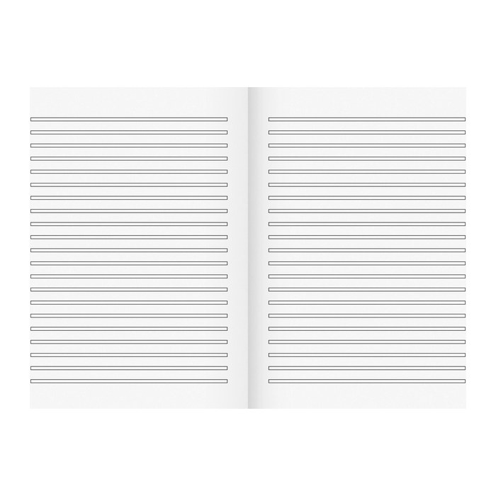 BRUNNEN Schulheft Vivendi Lineatur 3 liniert DIN A4 ohne Rand, 16 Blatt, 1 St.