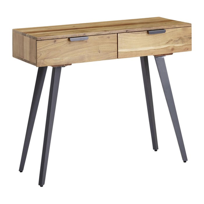 WOHNLING Schreibtisch braun rechteckig, 4-Fuß-Gestell braun 90,0 x 36,0 cm