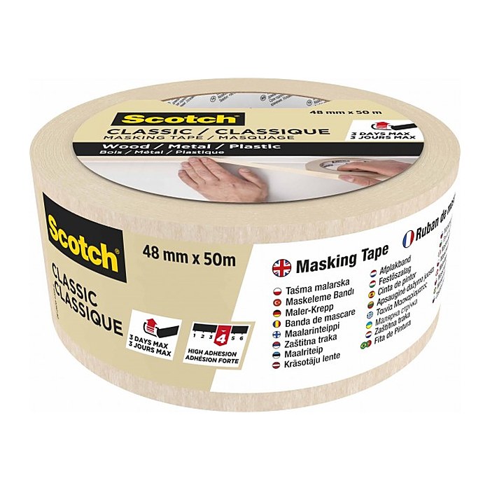 Scotch CLASSIC Kreppband beige 48,0 mm x 50,0 m 1 Rolle