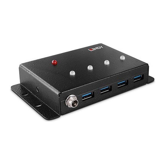 LINDY 4 Port USB 3.0 Metall Hub