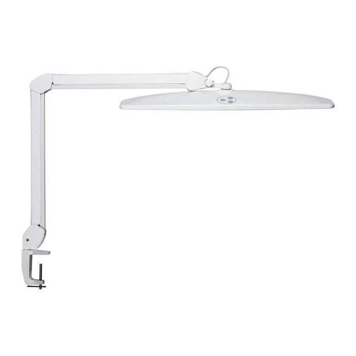 MAUL MAULexplore LED Schreibtischlampe weiß 19 W mit Tischklemme