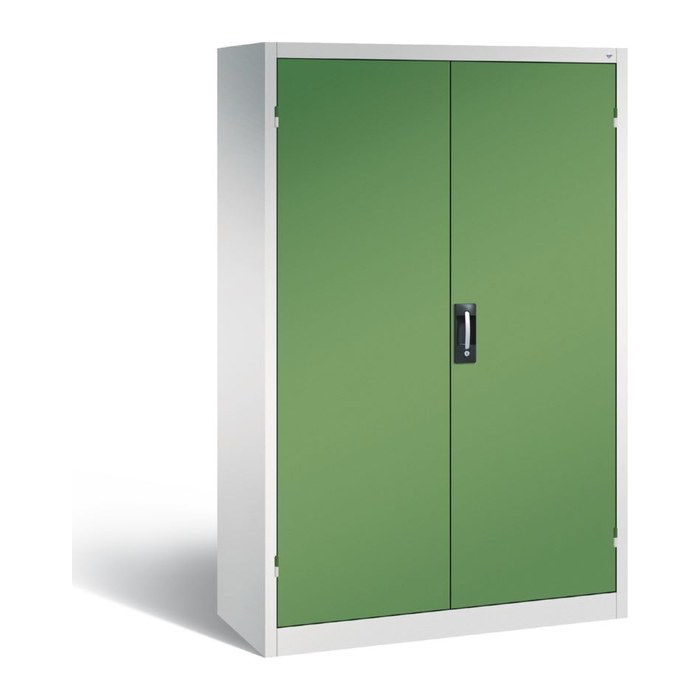 CP Stahlschrank 8931-052 S10281 lichtgrau, rededagrün 4 Fachböden 120,0 x 50,0 x 195,0 cm, aufgebaut, 1 St.