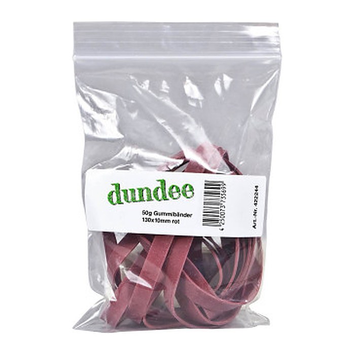 dundee Gummibänder rot 1,0 cm, Ø 13,0 cm, 50,0 g