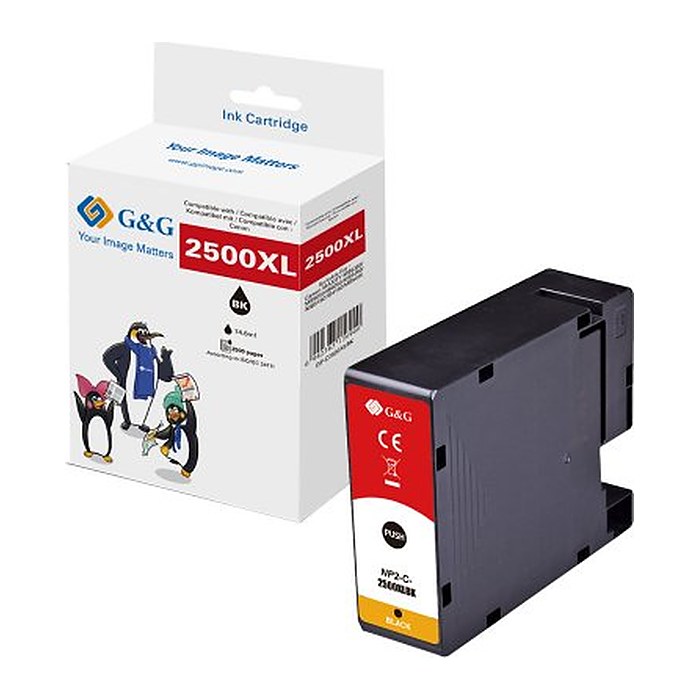 G&G Druckerpatrone kompatibel mit Canon PGI-2500XLBK