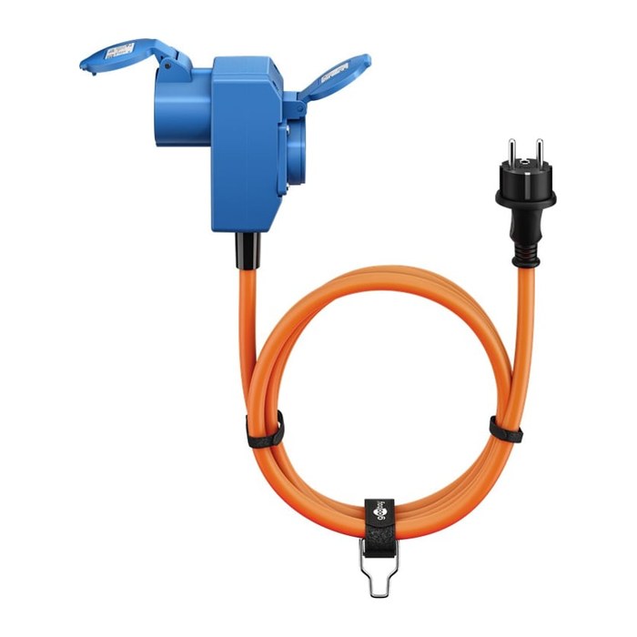goobay Camping Adapterleitung orange