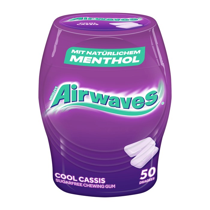 Airwaves Cool Cassis Kaugummis 50 Dragees, 1 St.