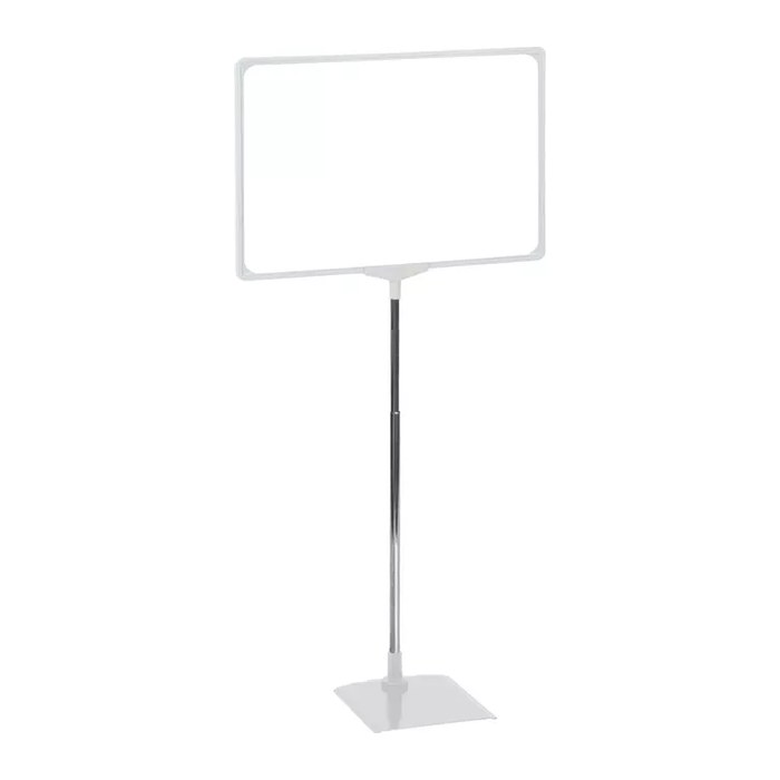 FRANKEN Infoständer silber DIN A3 29,7 x 1,0 x 32,0 - 62,0 cm, 1 St.