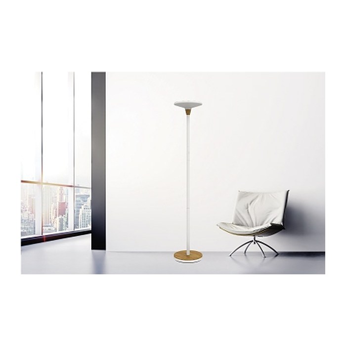 unilux BALY BAMBOO LED Stehlampe weiß/bambus 44,6 W