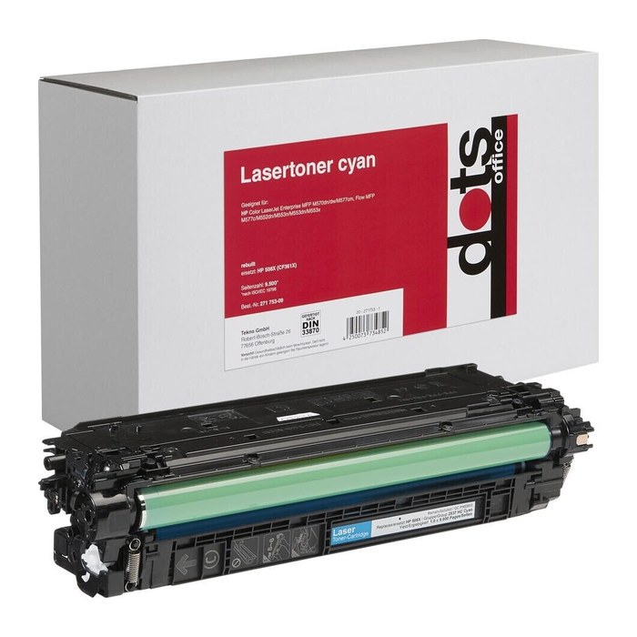 dots  cyan Toner kompatibel zu HP 508X (CF361X)