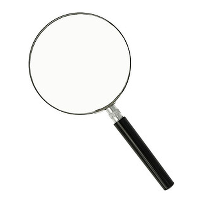 WESTCOTT Lupe schwarz 2-fach, Ø 90 mm
