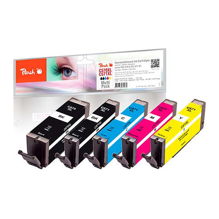 Peach Patrone Canon PGI-570XL/ CLI-571XL MultiPack bk,c,m,y remanufactured