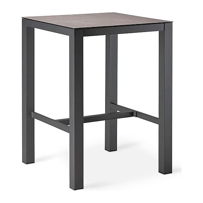 barths Gartentisch Paros anthrazit quadratisch 80,0 x 80,0 x 109,5 cm