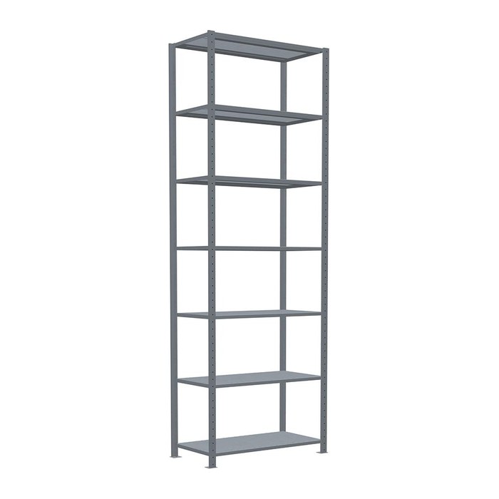SCHULTE Schwerlastregal MULTIplus 250 12962 silber 100,0 x 60,0 x 300,0 cm