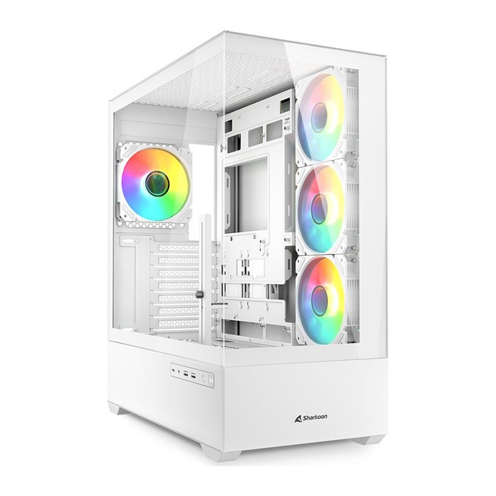 Sharkoon Gehäuse AK6 RGB ATX 1xGlas weiß