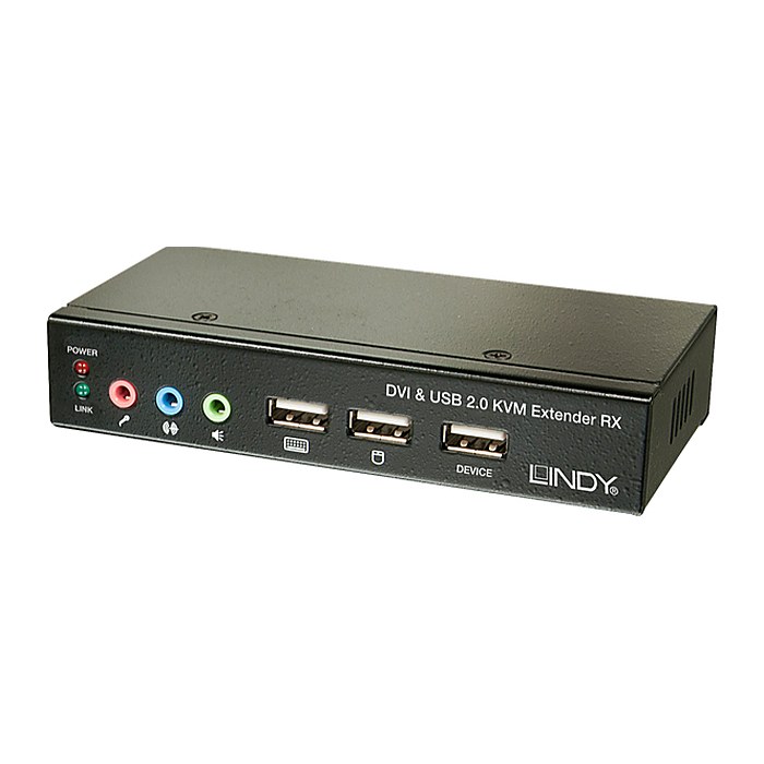 LINDY Cat6 KVM Extender Classic DVI USB Audio, 50m