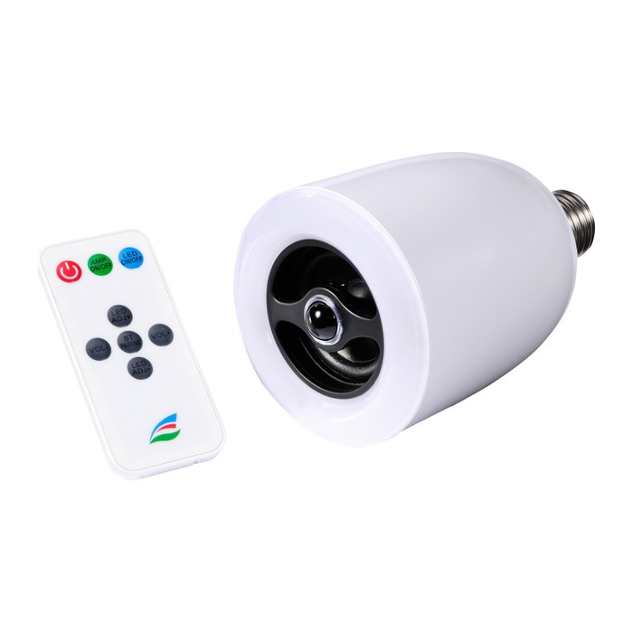 Aktivbox ultron boomer light weiss bluetooth m. LED LampeE27
