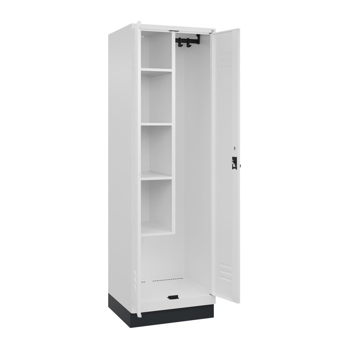 CP Putzmittelschrank Classic PLUS 080120-00 S10014 verkehrsweiß 4 Fachböden 60,0 x 50,0 x 195,0 cm, aufgebaut, 1 St.