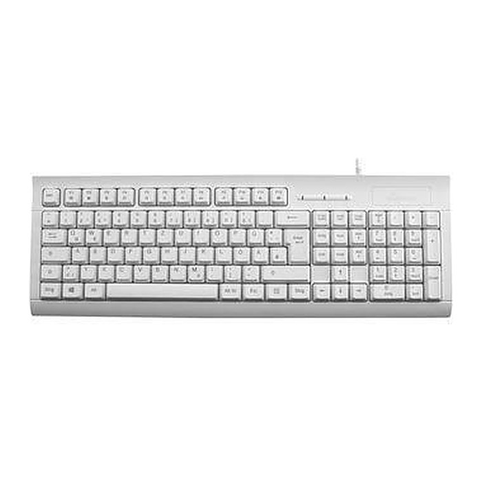 MediaRange Tastatur USB 2.0 mit Chip-Kartenlesegerät weiß