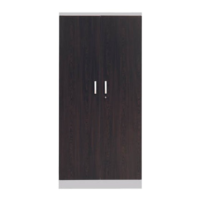 Gürkan Stahlschrank 100120 wenge, weißaluminium 4 Fachböden 92,0 x 42,0 x 195,0 cm, aufgebaut, 1 St.