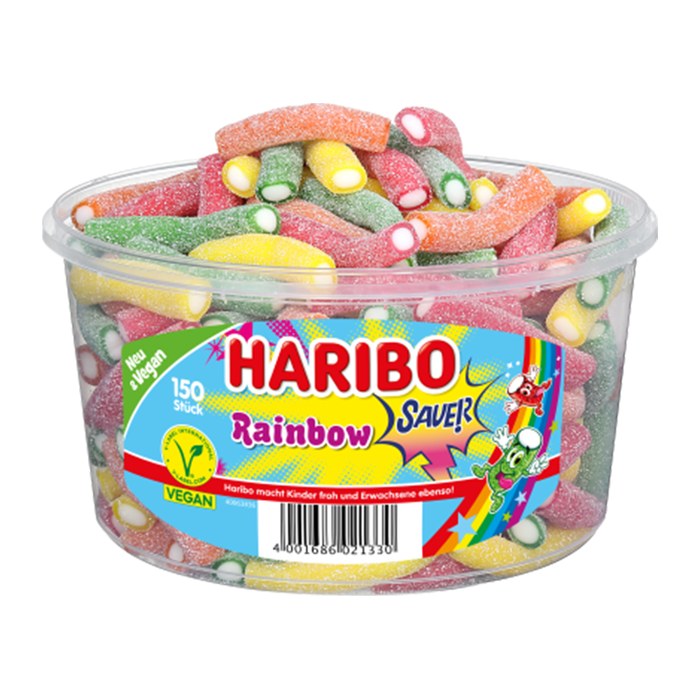 HARIBO RAINBOW SAUER Fruchtgummi 150 St./1200,0 g, 150 St.