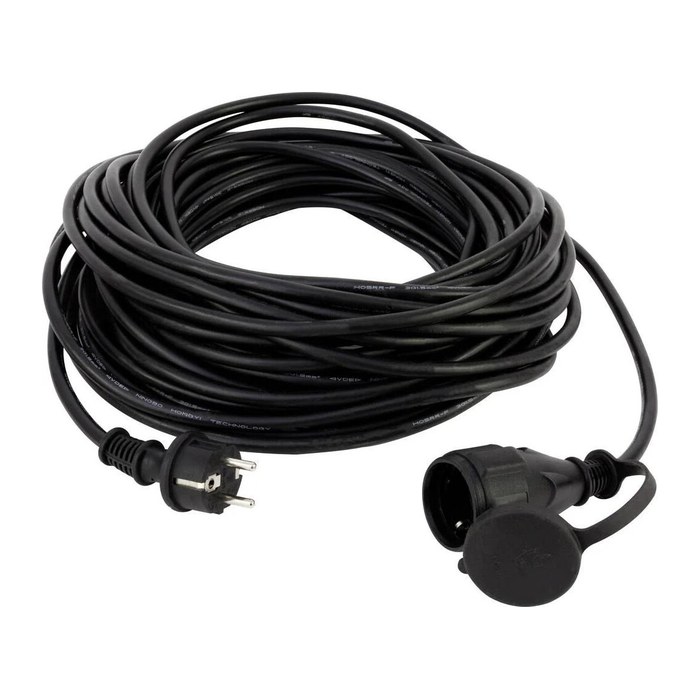 REV IP44 Verlängerungskabel schwarz