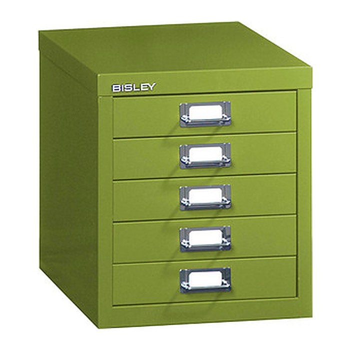 BISLEY MultiDrawer™ L125 Schubladenschrank grün 5 Schubladen 27,9 x 38,0 x 32,5 cm, 1 St.