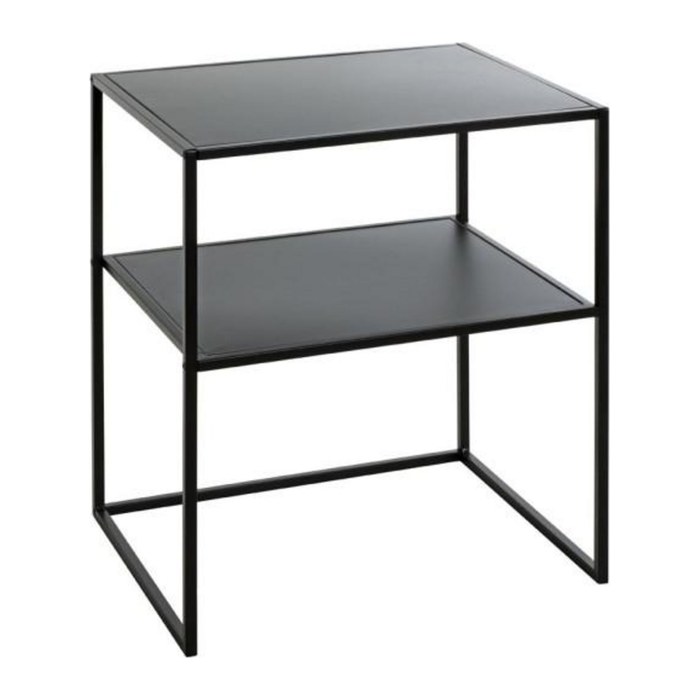 HAKU Möbel Beistelltisch rechteckig Metall schwarz 50,0 x 40,0 x 60,0 cm, 1 St.