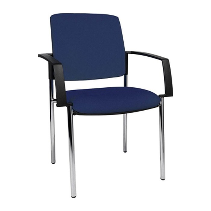 Topstar Besucherstühle BtoB 10 BB190A G26 blau Stoff, 2 St.