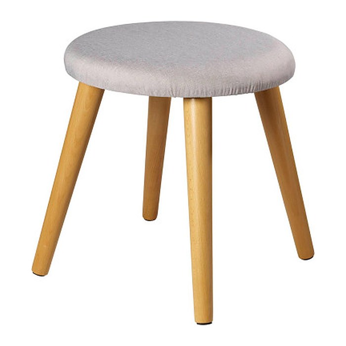 Echtwerk Wohnzimmer-Hocker Scandi EW-SH-0499 grau, 1 St.