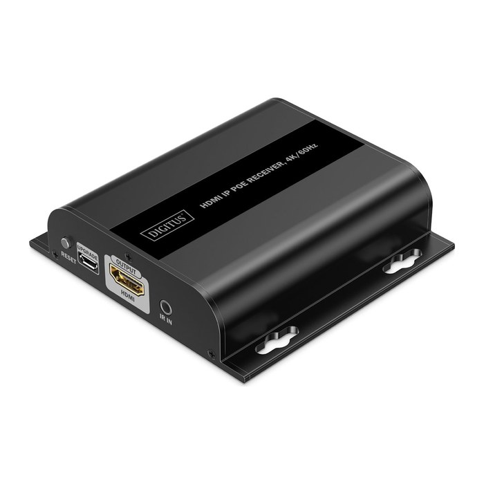 DIGITUS HDMI IP PoE Receiver 4K/60Hz schwarz