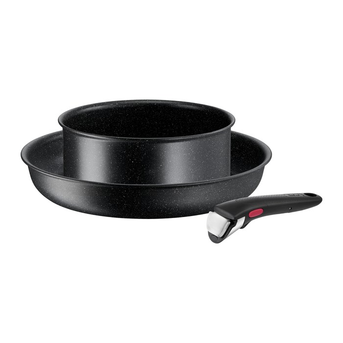 Tefal® Pfannen-Set INGENIO BLACK STONE schwarz 3-tlg., 1 Set