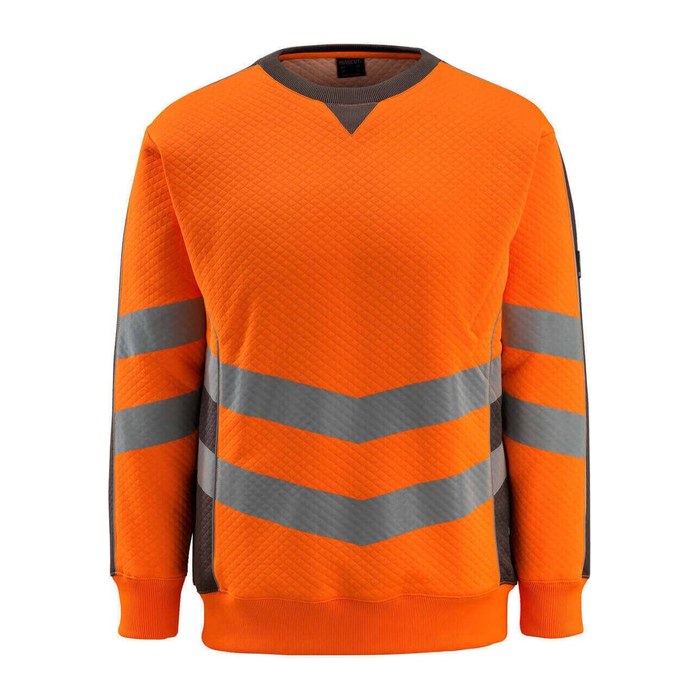 MASCOT® unisex Warnschutz-Langarmshirt Wigton rot, dunkelanthrazit Größe M, 1 St.