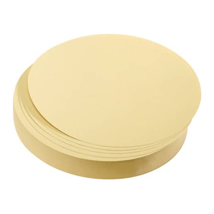 FRANKEN Moderationskarten gelb Ø 19,5 cm, 500 St.
